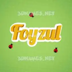 foyzul in Ladybugs style - 3D name wallpaper