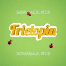 frietopia in Ladybugs style - 3D name wallpaper