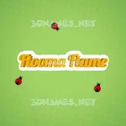 ftooma ftame in Ladybugs style - 3D name wallpaper