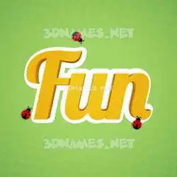 fun in Ladybugs style - 3D name wallpaper