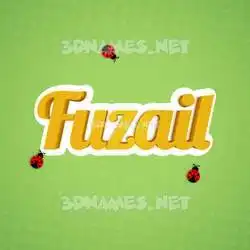 fuzail in Ladybugs style - 3D name wallpaper
