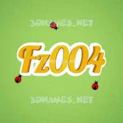 fz004 in Ladybugs style - 3D name wallpaper