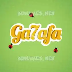 ga7afa in Ladybugs style - 3D name wallpaper