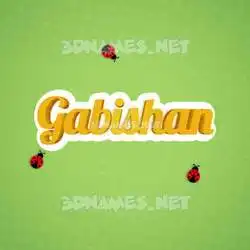 gabishan in Ladybugs style - 3D name wallpaper