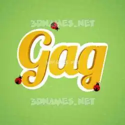 gag in Ladybugs style - 3D name wallpaper