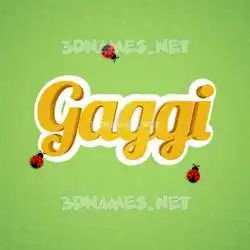 gaggi in Ladybugs style - 3D name wallpaper