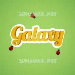 galaxy in Ladybugs style - 3D name wallpaper