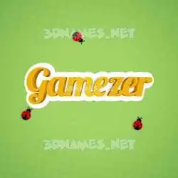 gamezer in Ladybugs style - 3D name wallpaper