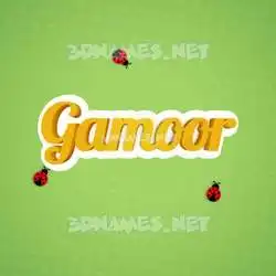 gamoor in Ladybugs style - 3D name wallpaper