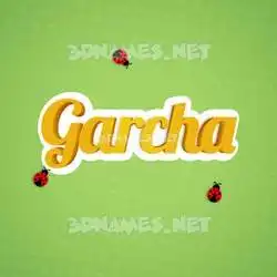 garcha in Ladybugs style - 3D name wallpaper