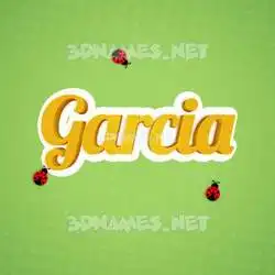 garcia in Ladybugs style - 3D name wallpaper