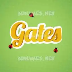 gates in Ladybugs style - 3D name wallpaper