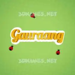 gauraang in Ladybugs style - 3D name wallpaper