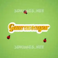 gauravsagar in Ladybugs style - 3D name wallpaper