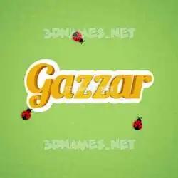 gazzar in Ladybugs style - 3D name wallpaper