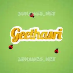 geethasri in Ladybugs style - 3D name wallpaper