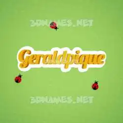 geraldpique in Ladybugs style - 3D name wallpaper
