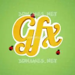 gfx in Ladybugs style - 3D name wallpaper
