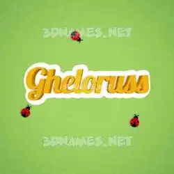 gheloruss in Ladybugs style - 3D name wallpaper