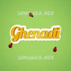 ghenadi in Ladybugs style - 3D name wallpaper
