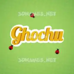 ghochu in Ladybugs style - 3D name wallpaper