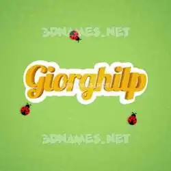 giorghilp in Ladybugs style - 3D name wallpaper