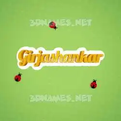 girjashankar in Ladybugs style - 3D name wallpaper