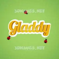 gladdy in Ladybugs style - 3D name wallpaper