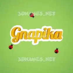 gnapika in Ladybugs style - 3D name wallpaper