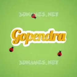 gopendra in Ladybugs style - 3D name wallpaper