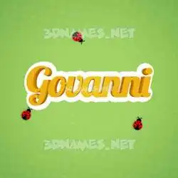 govanni in Ladybugs style - 3D name wallpaper