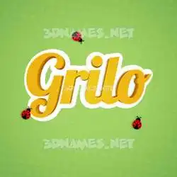 grilo in Ladybugs style - 3D name wallpaper