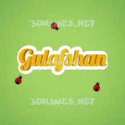 gulafshan in Ladybugs style - 3D name wallpaper