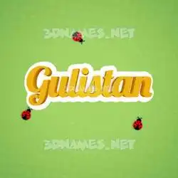 gulistan in Ladybugs style - 3D name wallpaper