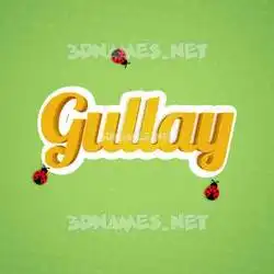 gullay in Ladybugs style - 3D name wallpaper