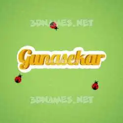 gunasekar in Ladybugs style - 3D name wallpaper