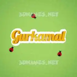 gurkamal in Ladybugs style - 3D name wallpaper