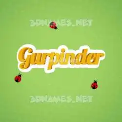 gurpinder in Ladybugs style - 3D name wallpaper