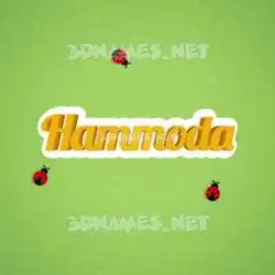hammoda in Ladybugs style - 3D name wallpaper