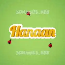 hanaan in Ladybugs style - 3D name wallpaper