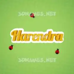 harendra in Ladybugs style - 3D name wallpaper