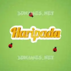 haripada in Ladybugs style - 3D name wallpaper