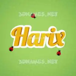 harix in Ladybugs style - 3D name wallpaper