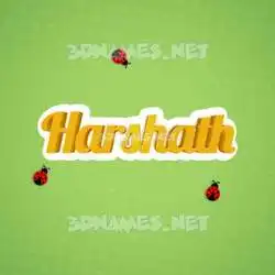 harshath in Ladybugs style - 3D name wallpaper