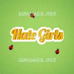 hate girls in Ladybugs style - 3D name wallpaper