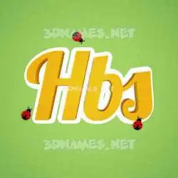 hbs in Ladybugs style - 3D name wallpaper