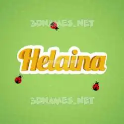 helaina in Ladybugs style - 3D name wallpaper