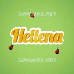 hellena in Ladybugs style - 3D name wallpaper