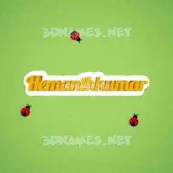 hemanthkumar in Ladybugs style - 3D name wallpaper