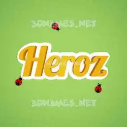 heroz in Ladybugs style - 3D name wallpaper